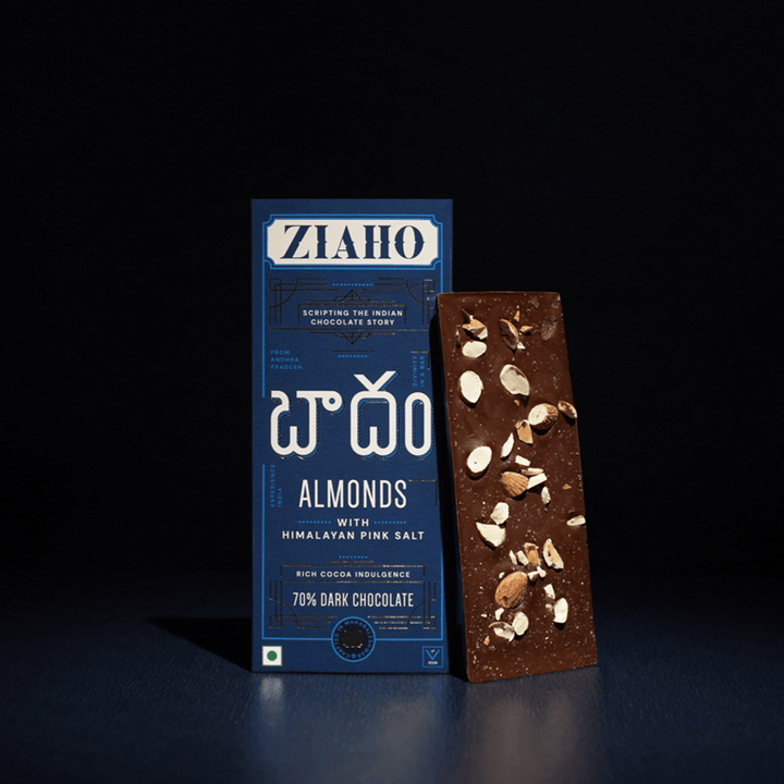 70% Dark Almond And Himalayan Salt