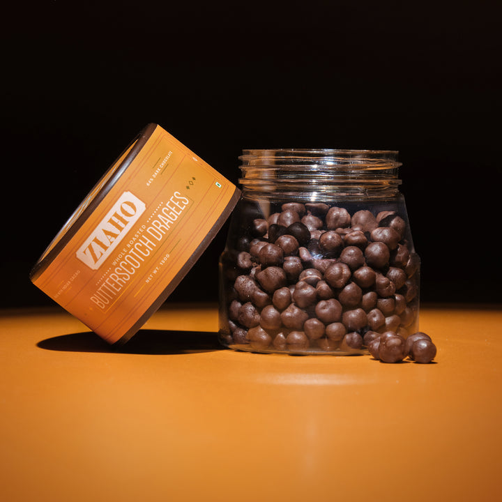 Butterscotch Dragees - 64% Dark Chocolate