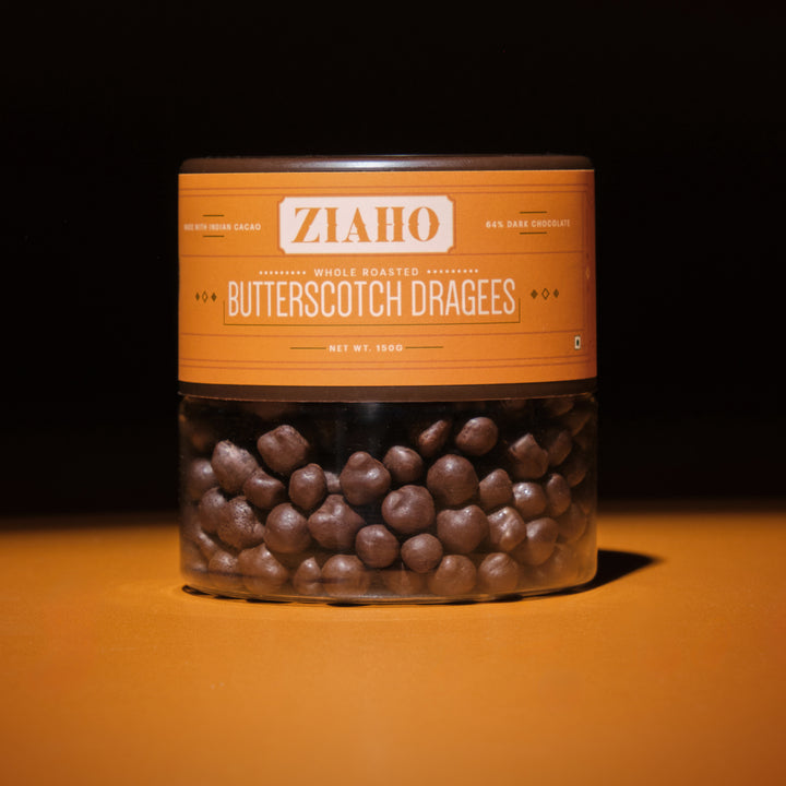 Butterscotch Dragees - 64% Dark Chocolate