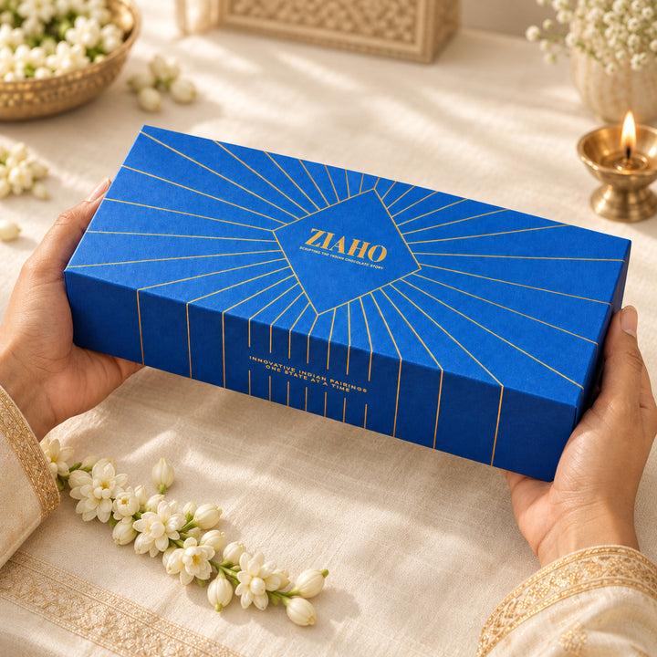 Dragee Trio: Lifestyle photograph of the gift held at a festive table