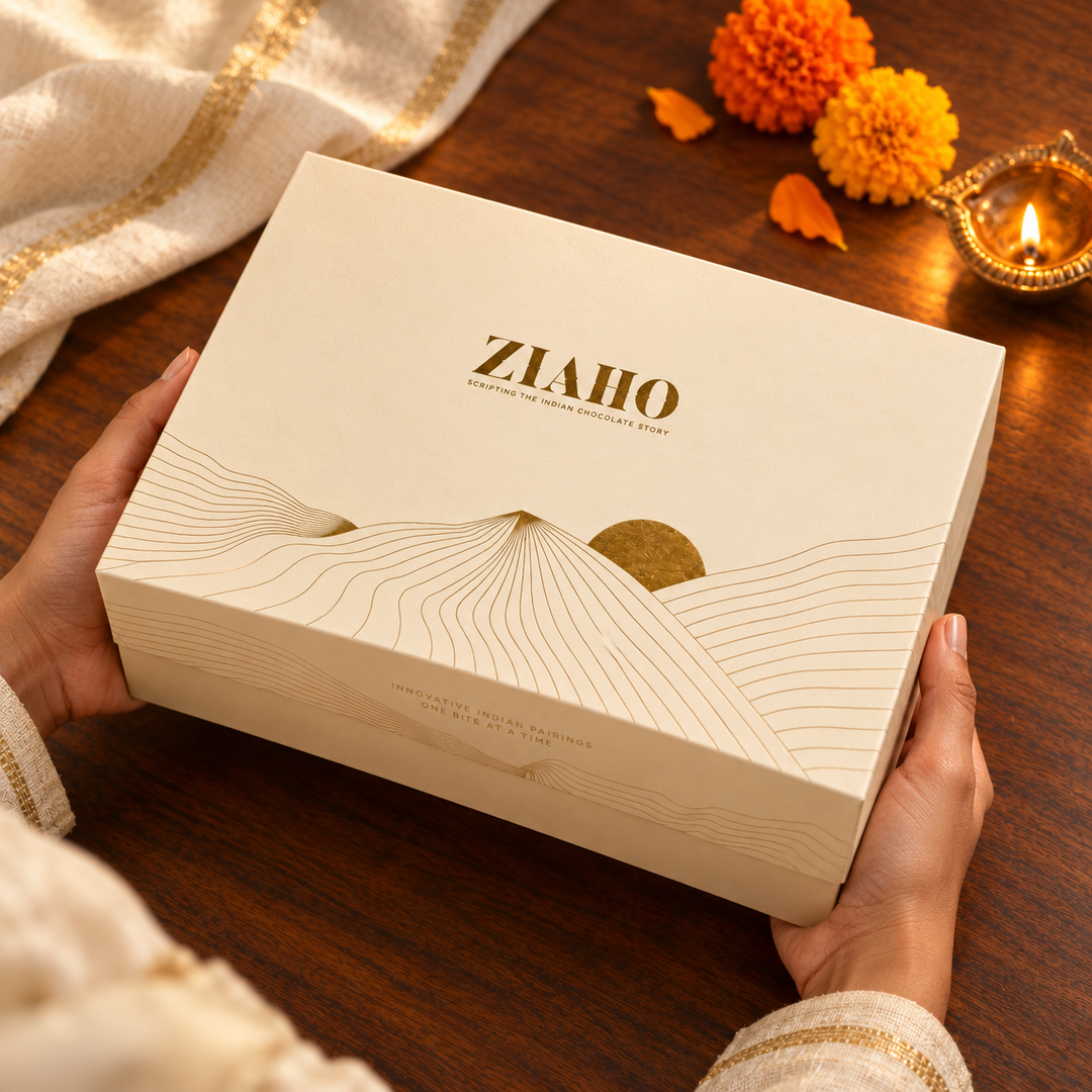 The Four: Lifestyle photograph of the gift held at a festive table